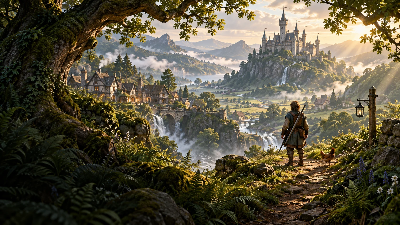 Atmospheric AI editorial artwork for Fable