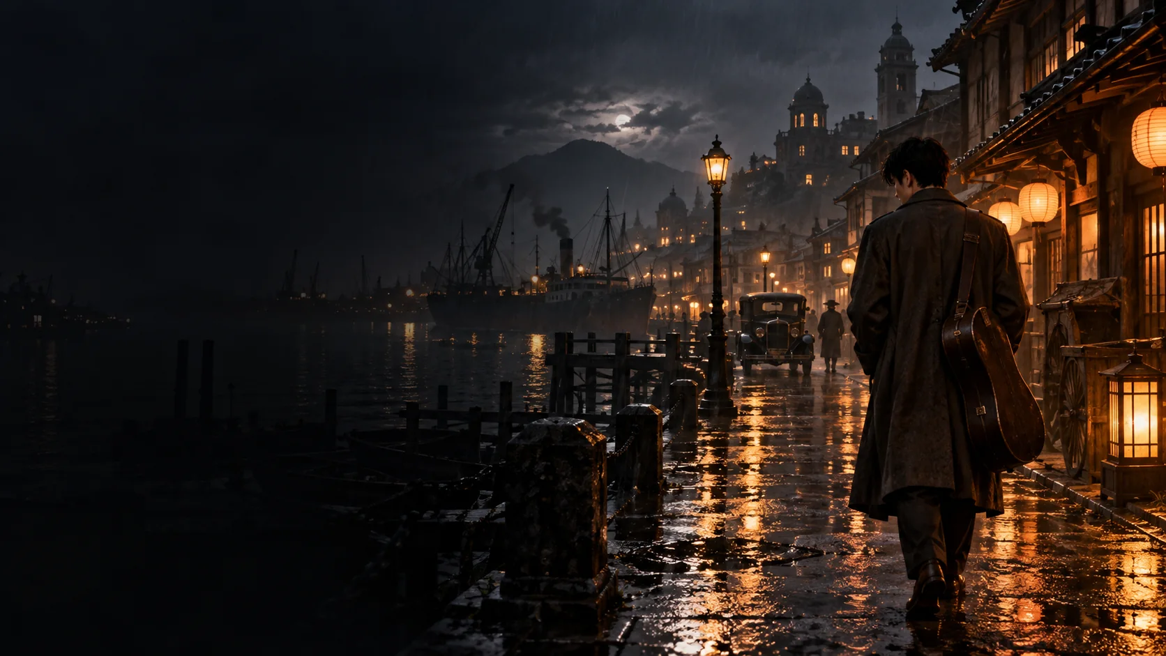 Atmospheric AI editorial artwork for Stranger Than Heaven